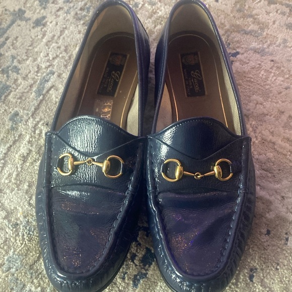 Gucci dress shoes blue 41 1/2 Loafers